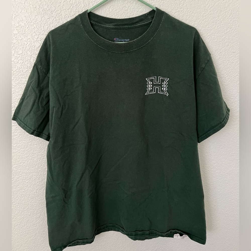 University of Hawaii Green T shirt in size XL Vintage